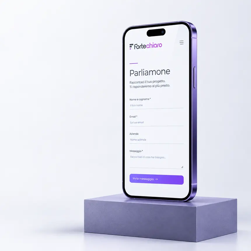 Contatta-ForteChiaro-mockup-device-mobile-contatti-marketing-per-PMI-AI-based