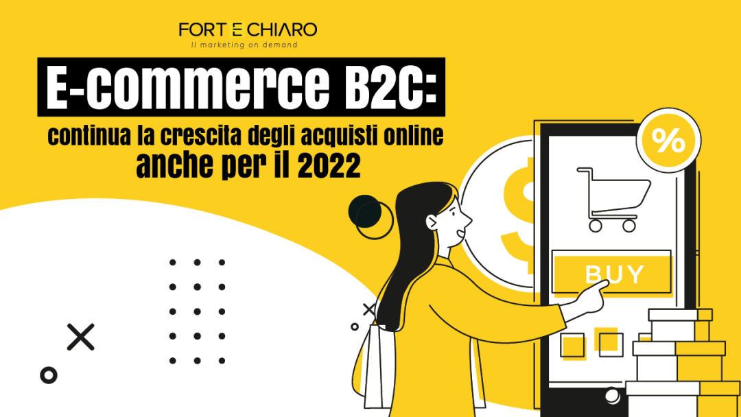 E-commerce B2C continua la crescita degli acquisti online anche per il 2022